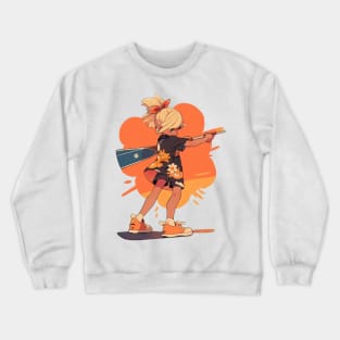 Cute Paddler Girl - Canoeing Crewneck Sweatshirt